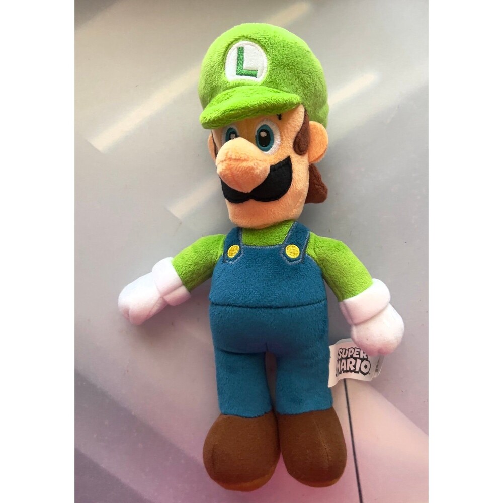 Super Mario Luigi plush toy 10”